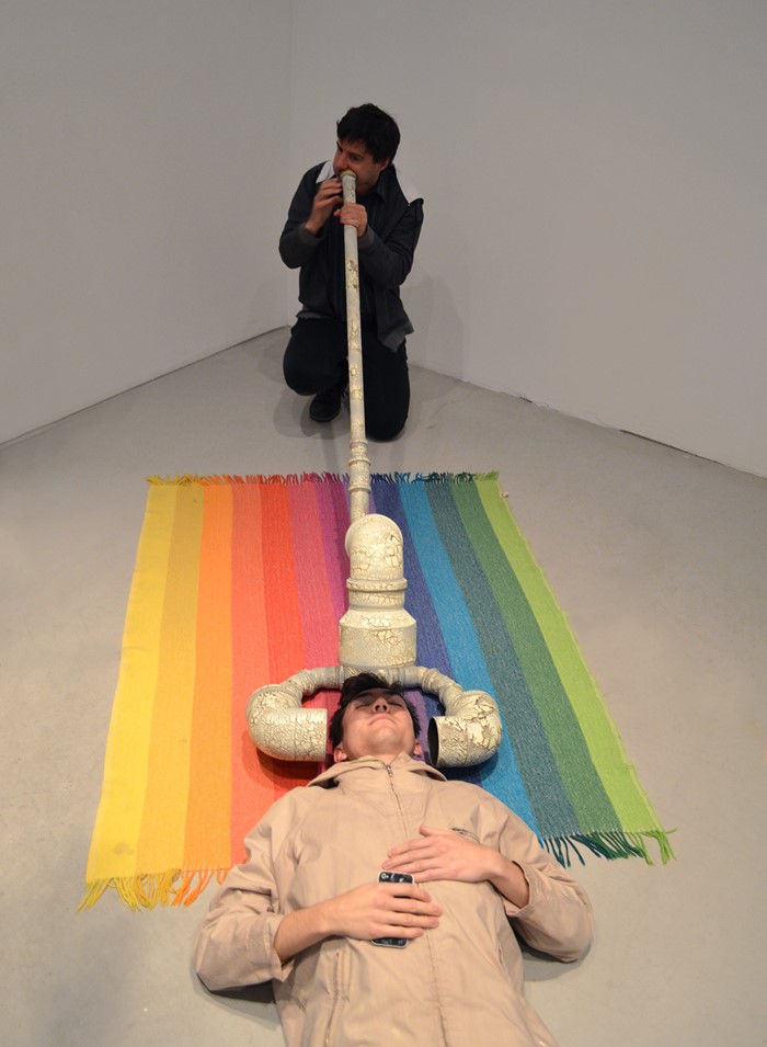 Triple Headed Didgeridoo (performance)